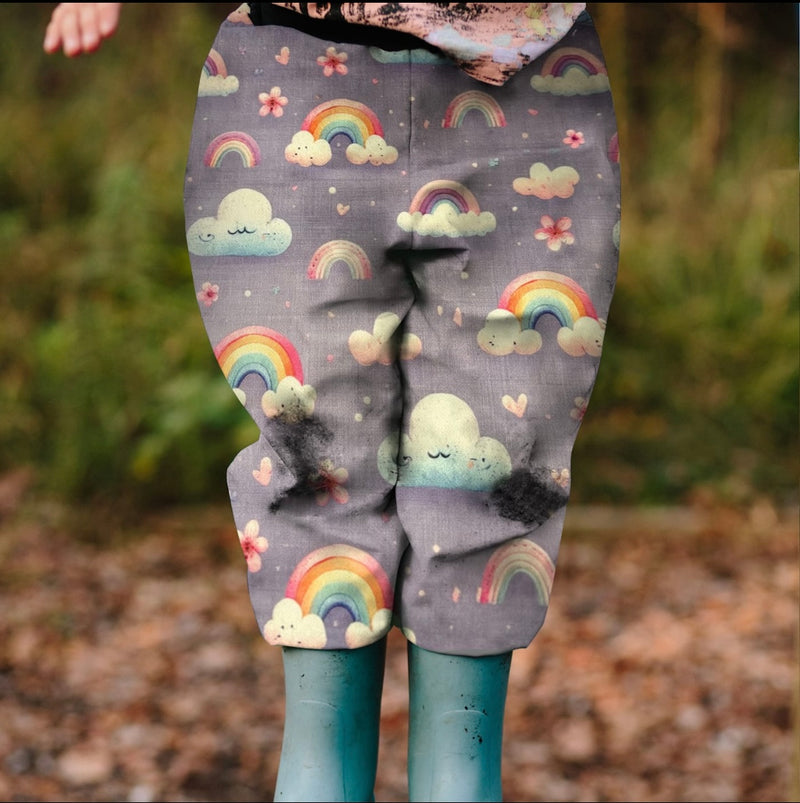 Rainys pants, vzorec, mavrice