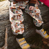 Rainys pants, vzorec, bambi
