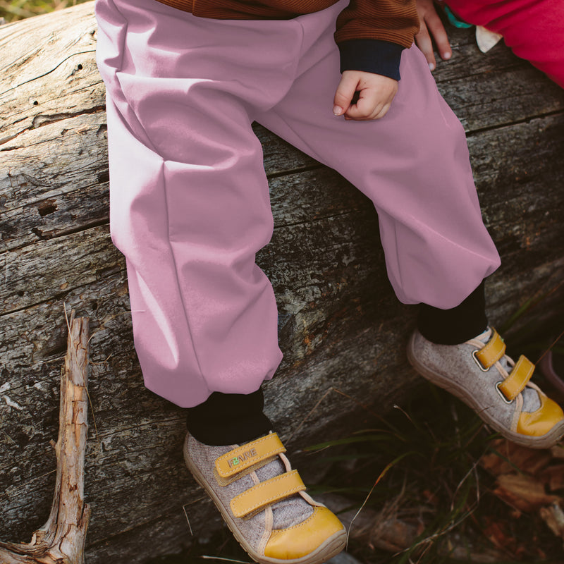 Rainys pants, enobarvne, umazano roza